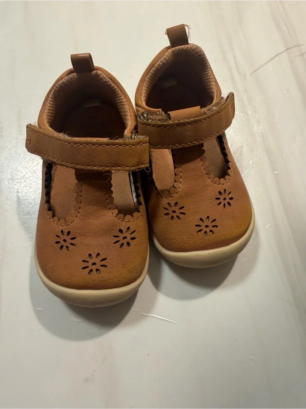 Toddler size 4 Tan Mary Jane Shoes